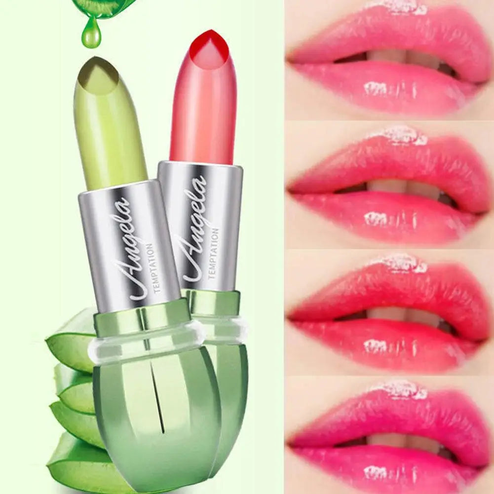 Aloe Vera Color Changing Lipstick – Moisturizing Lip Balm Gloss