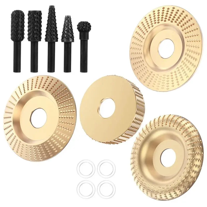 A36T- Wood Carving Disc Bushing Angle Grinder Grinding Wheel Burr