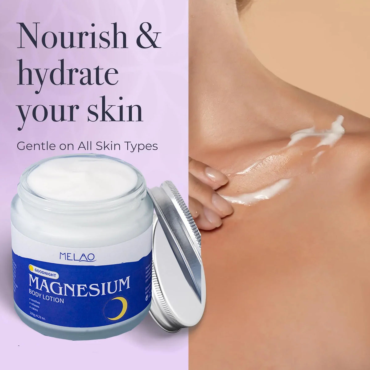 Magnesium Body Lotion Nourishing Night Moisturizing Hand Care 1
