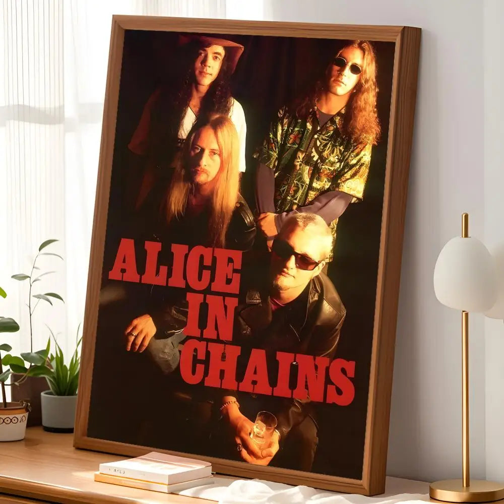 Alice in Chains Wall Poster – Self-Stick HD Waterproof Art
