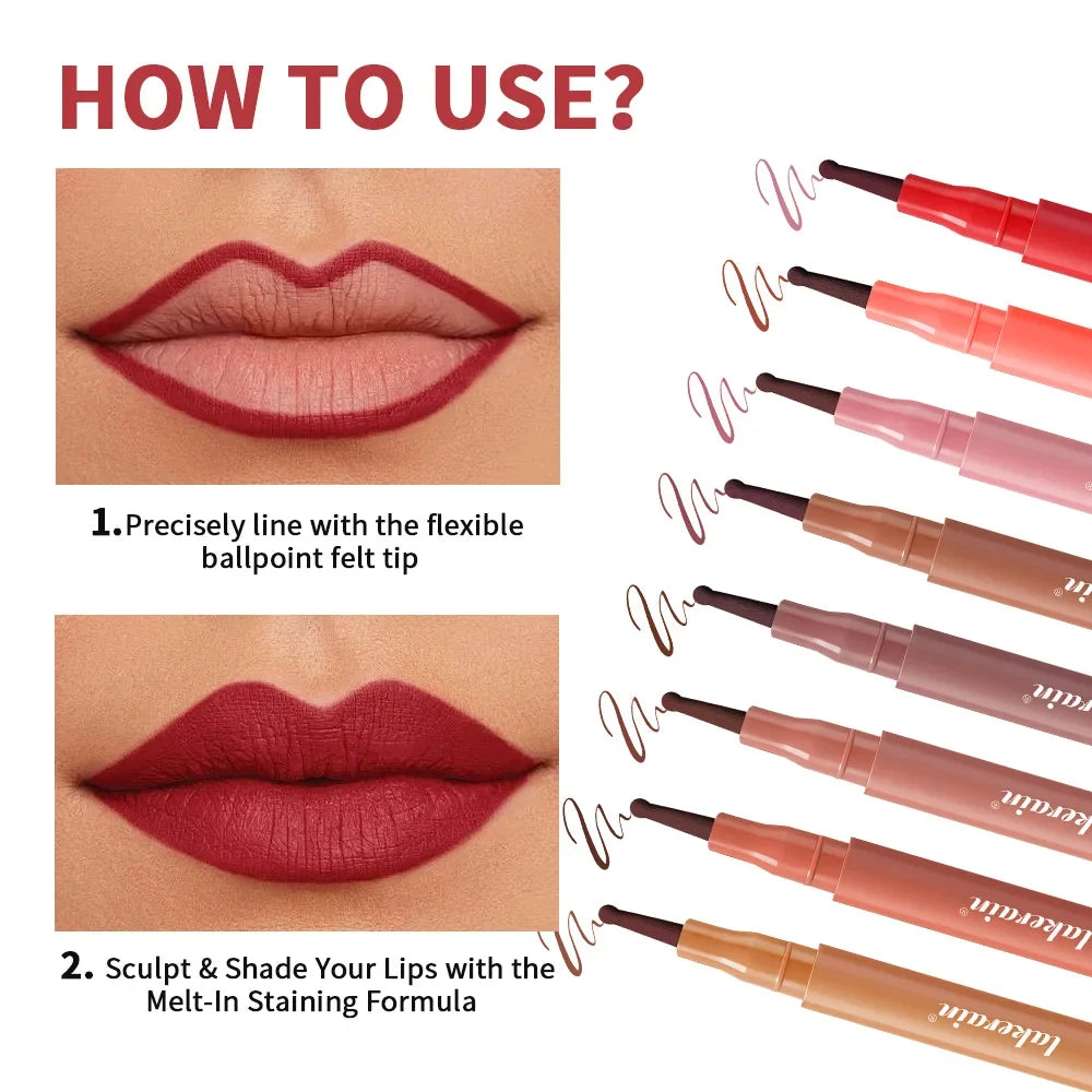 Lip Lingerie Waterproof Lip Liner Stain | 8 Colors