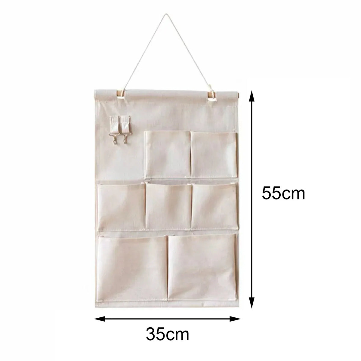 Cotton Wall Hanging Storage Bag Organizer – 4 or 7 Pockets