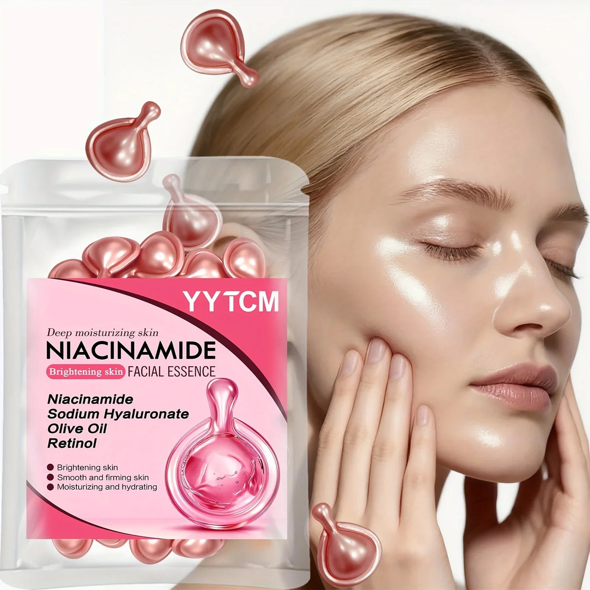 Niacinamide & Retinol Facial Essence Capsules – Brighten & Hydrate