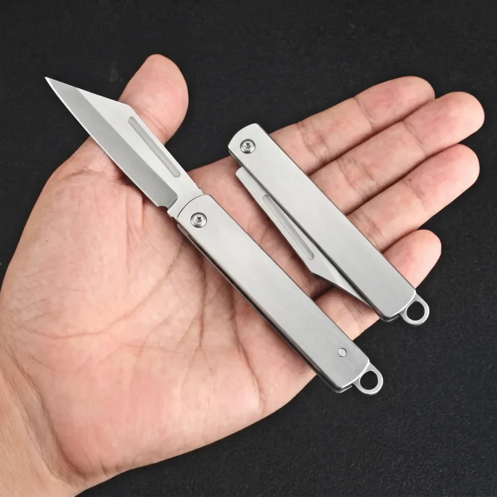 Stainless Steel Folding Fruit Knife – Portable Pocket Knife