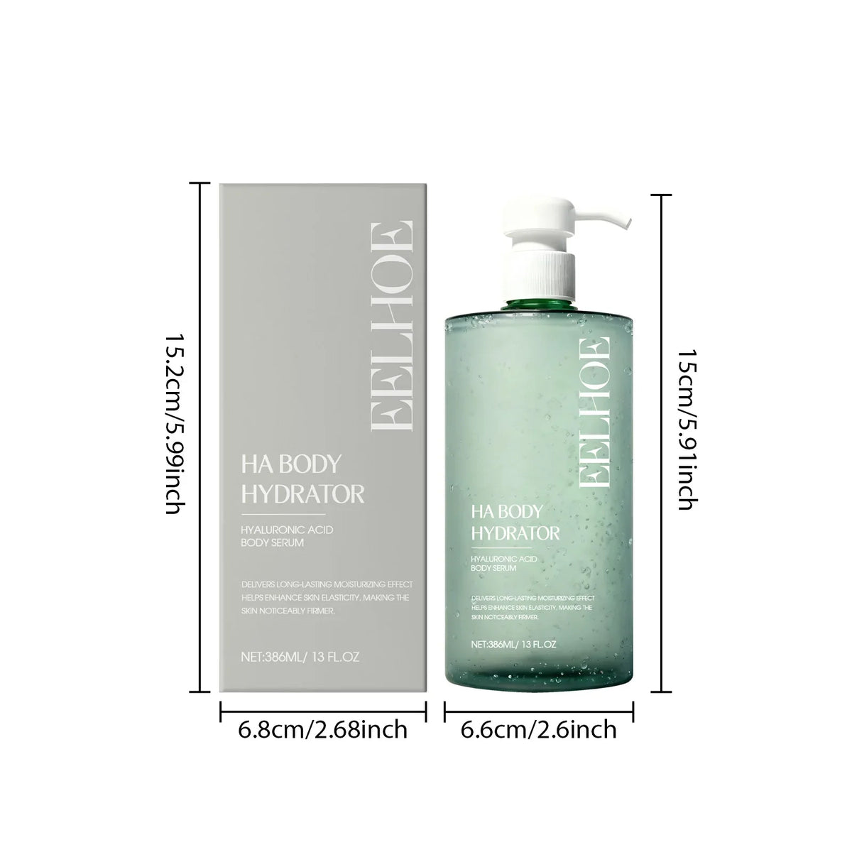 Eelhoe Hyaluronic Acid Body Serum – Firming & Moisturizing 386ml
