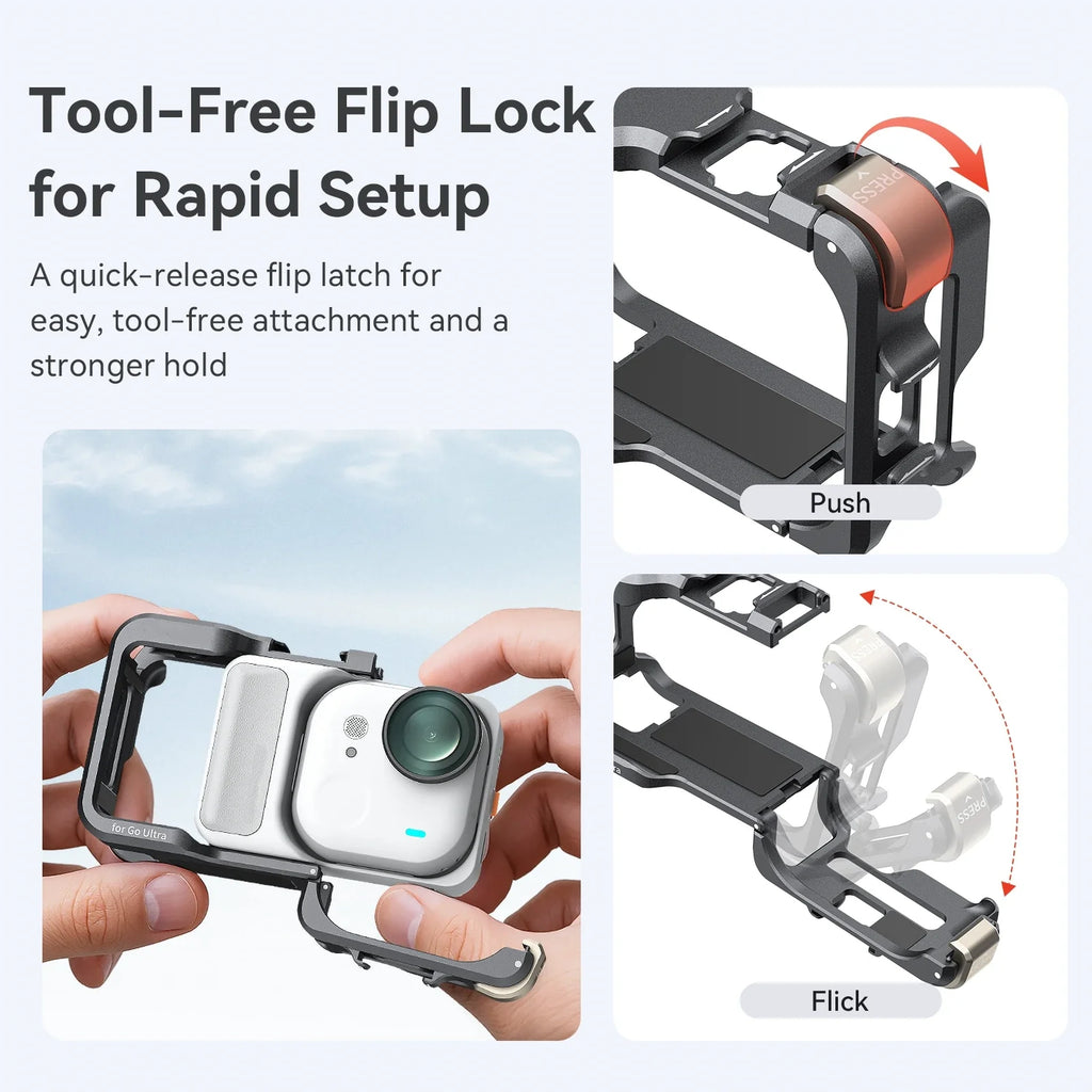 Insta360 GO Ultra Aluminum Alloy Protective Frame Case