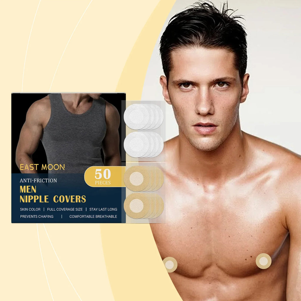 Men's Waterproof Nipple Cover Stickers for Running | 50pc