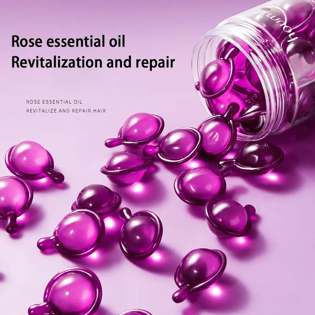 Rose Hair Oil Capsules – Smooth & Repair Damaged Hair (30pc)