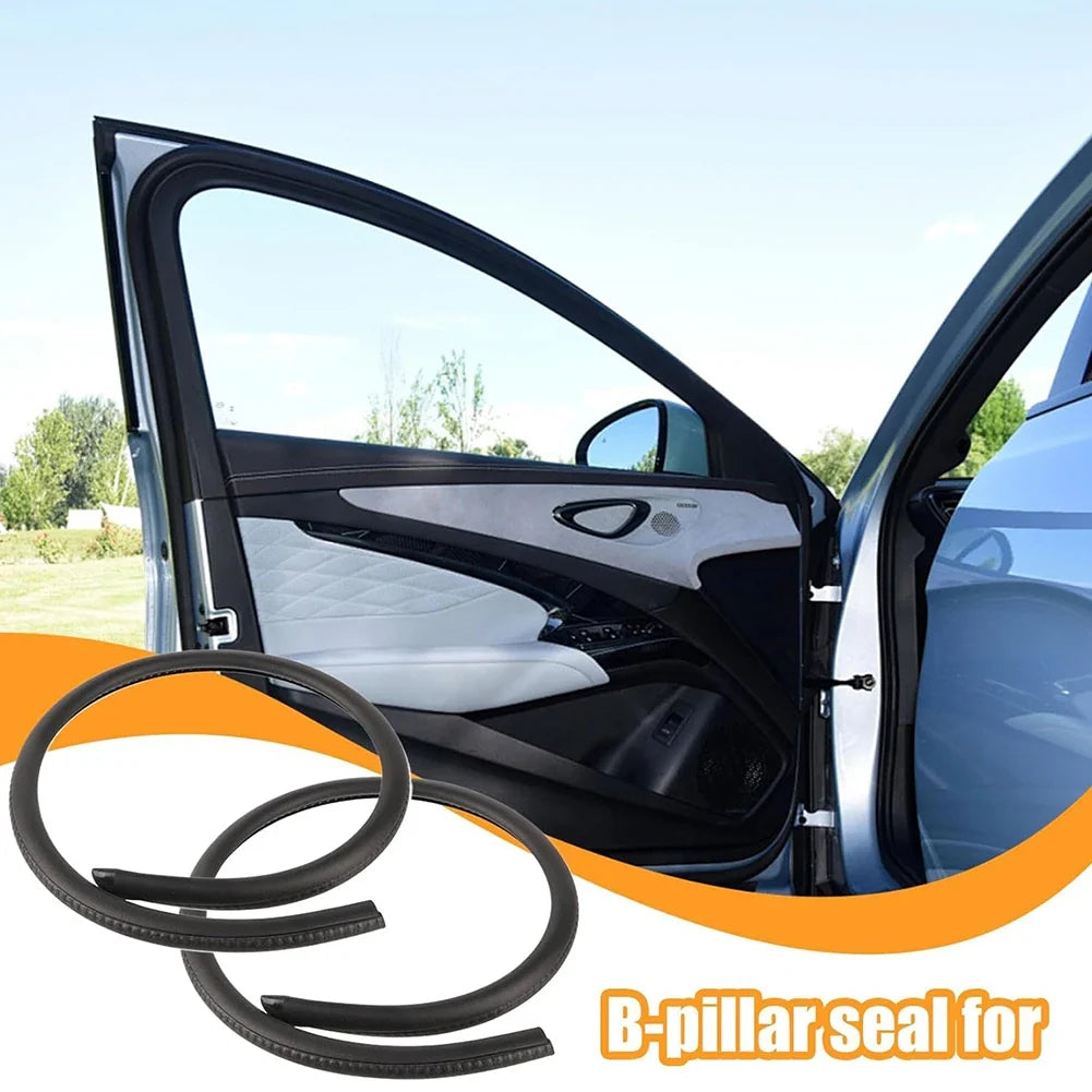 Vecligt EPDM Car Door Weatherstrip Sealing Strip | 2m Pair