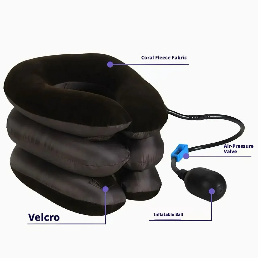 360° Inflatable Cervical Traction Neck Brace & Stretcher