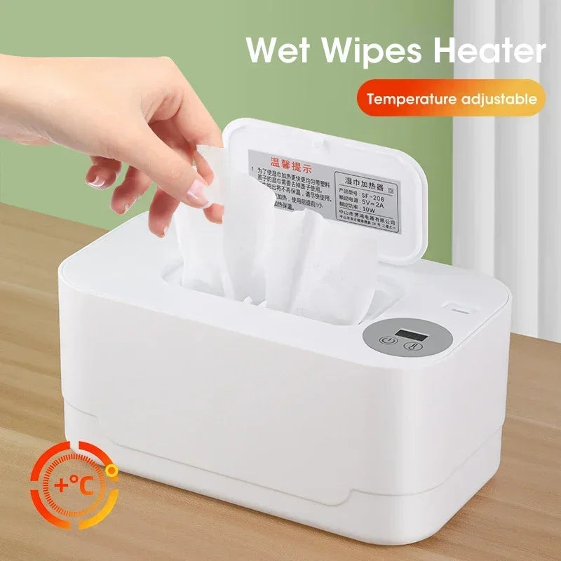 USB Baby Wipe Warmer with LED Display | Portable Heating Box
