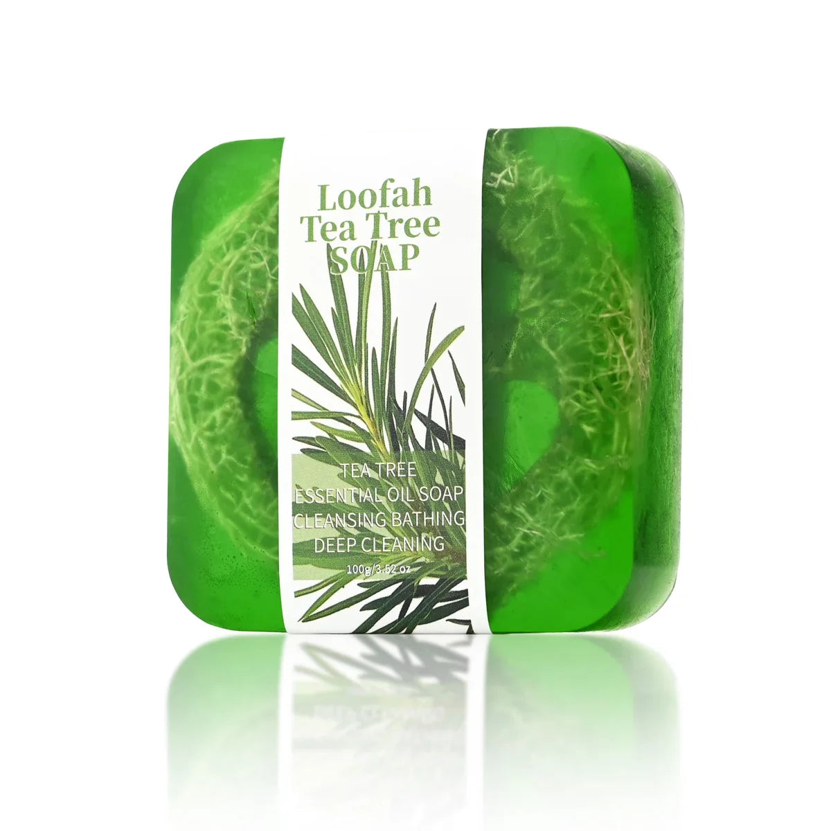 Tea Tree Loofah Soap 100g – Natural Herbal Cleansing Bar