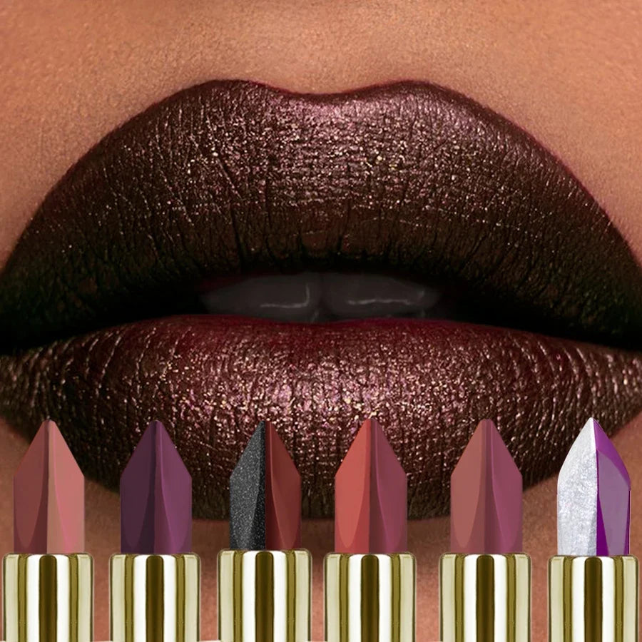 KAFURUX Glitter Two-Tone Gradient Lipstick | Matte Shimmer