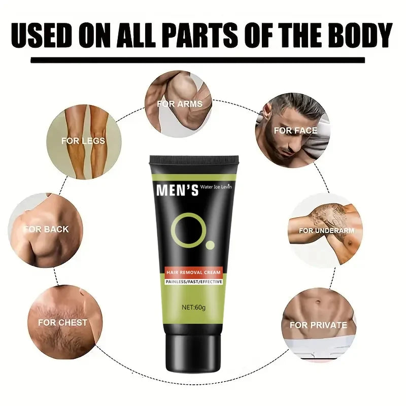 Gentle Hair Removal Cream | Chest, Arms & Underarms | 60g