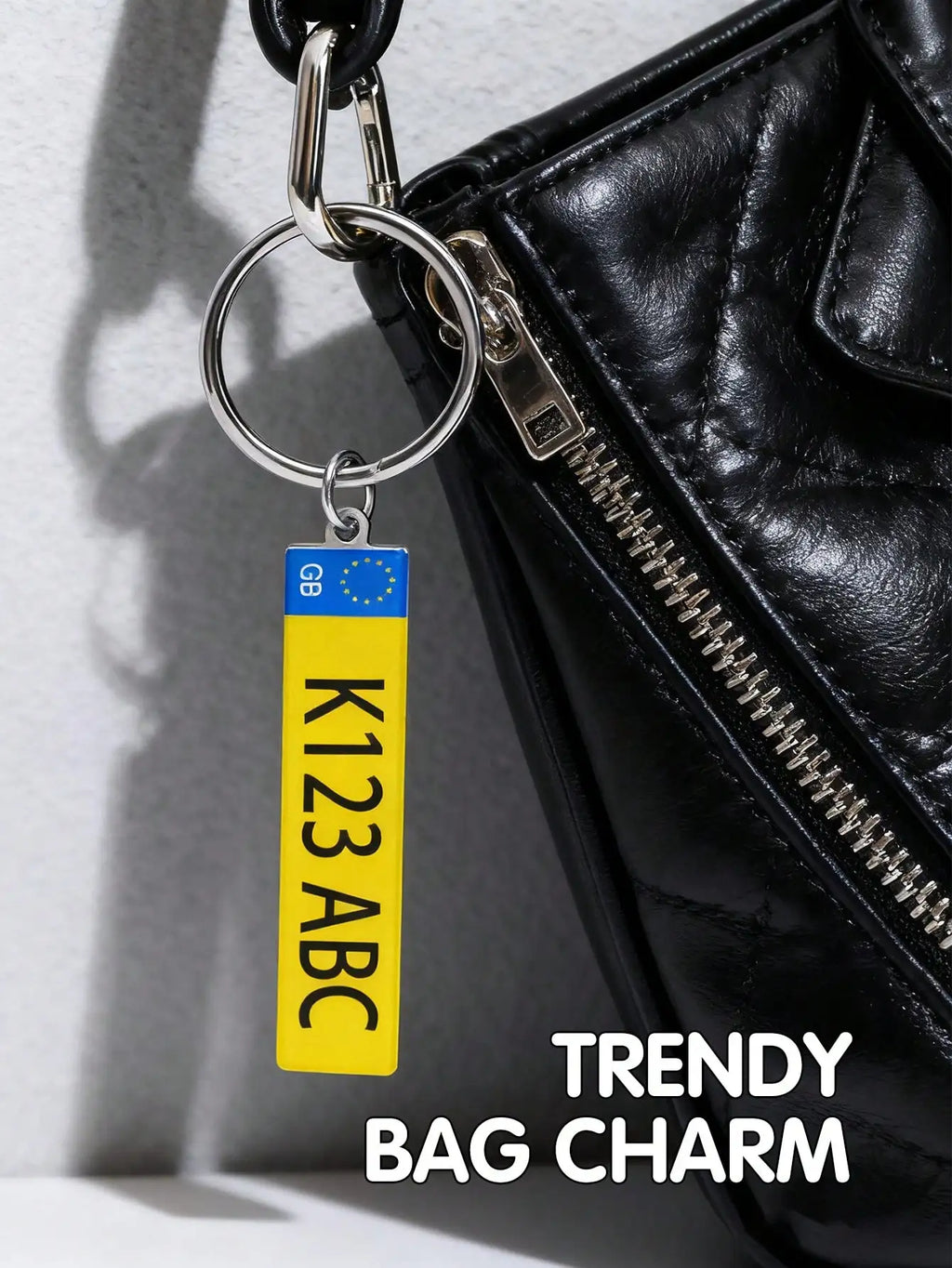 Custom License Plate Keychain | Personalized Name & Number