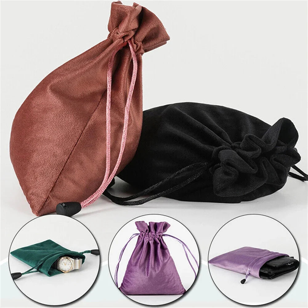 6 Sizes Bags Linen Drawstring Bag Pouches Cloth Christmas Jewelry