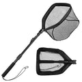 Floating Fishing Landing Net | Rubber Coated Telescoping Handle
