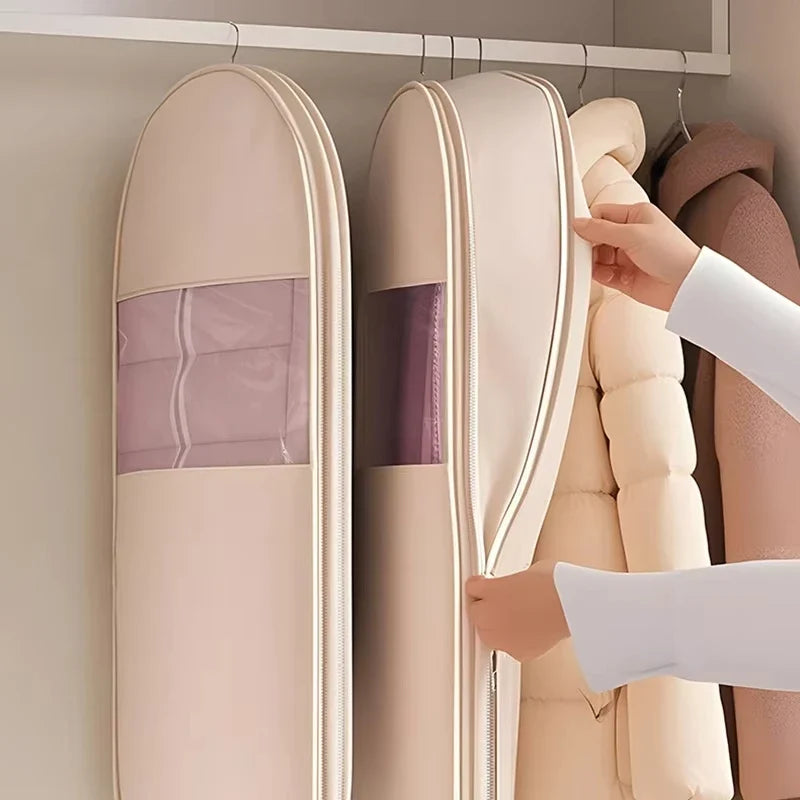 Compression Clothes Storage Bag Hanging Space Saving Vacant Seal Down