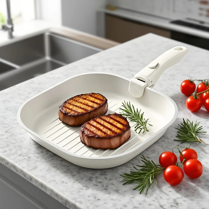 KEMORELA 26cm Non-Stick Frying Pan – Detachable Handle & Induction
