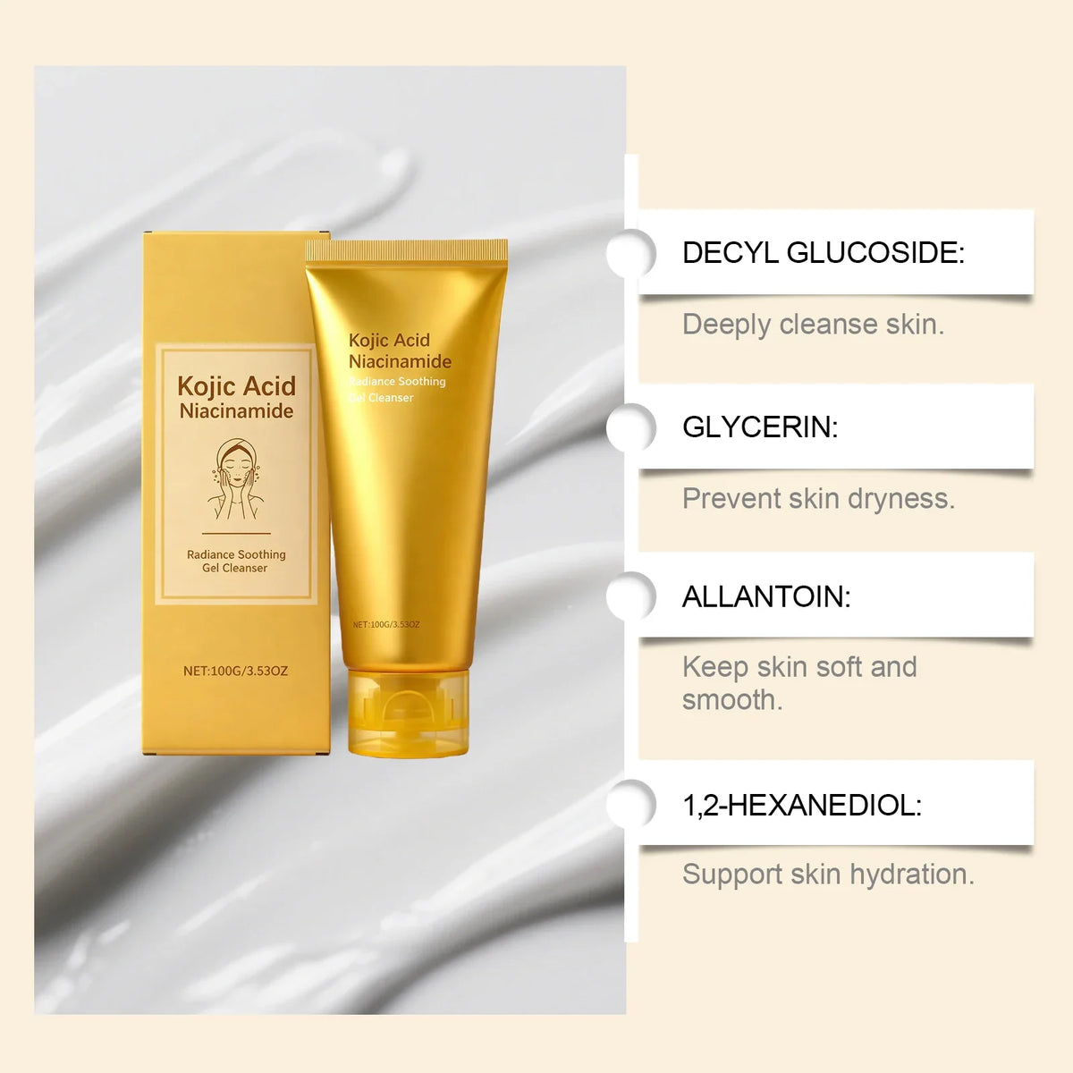 Hoygi Radiance Gel Cleanser – Brightening & Hydrating Face Wash