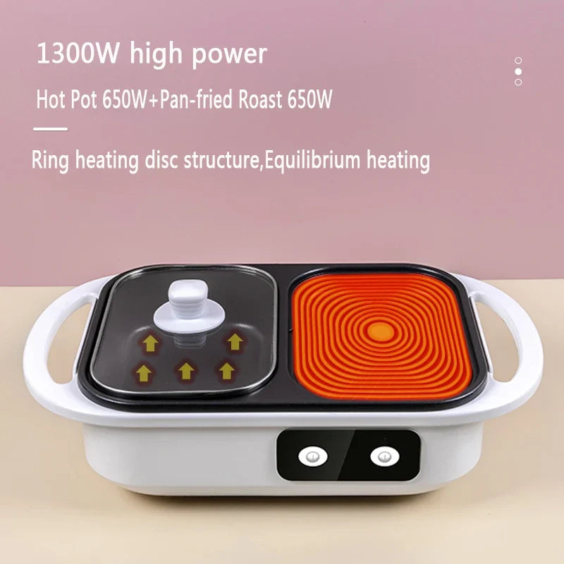 BALASHOV 2-in-1 Electric Hot Pot & Grill – Mandarin Duck Cooker