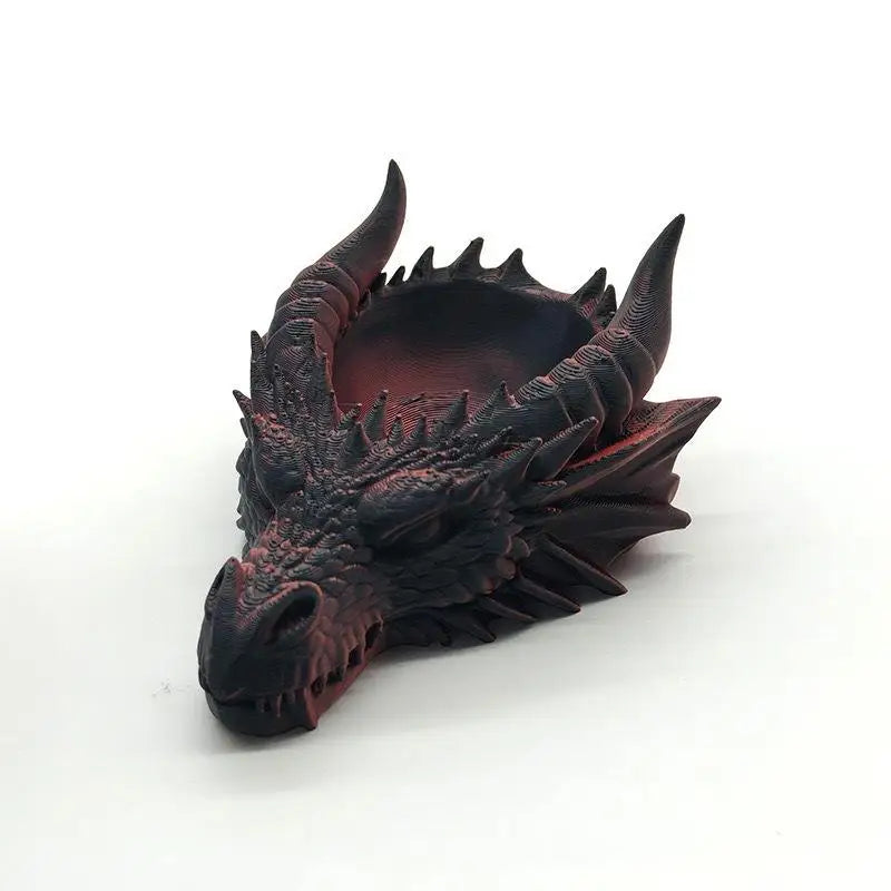 3D Dragon Head Storage Tray – Gothic Jewelry Holder & Decor