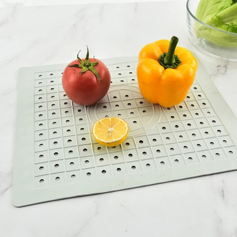 Quick-Dry Rubber Sink Mat – Anti-Slip & Heat-Resistant Pad