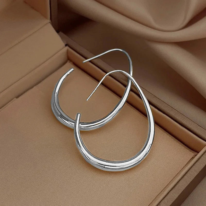 Huitan Waterdrop Hoop Earrings – 4 Colors | Women's Fashion