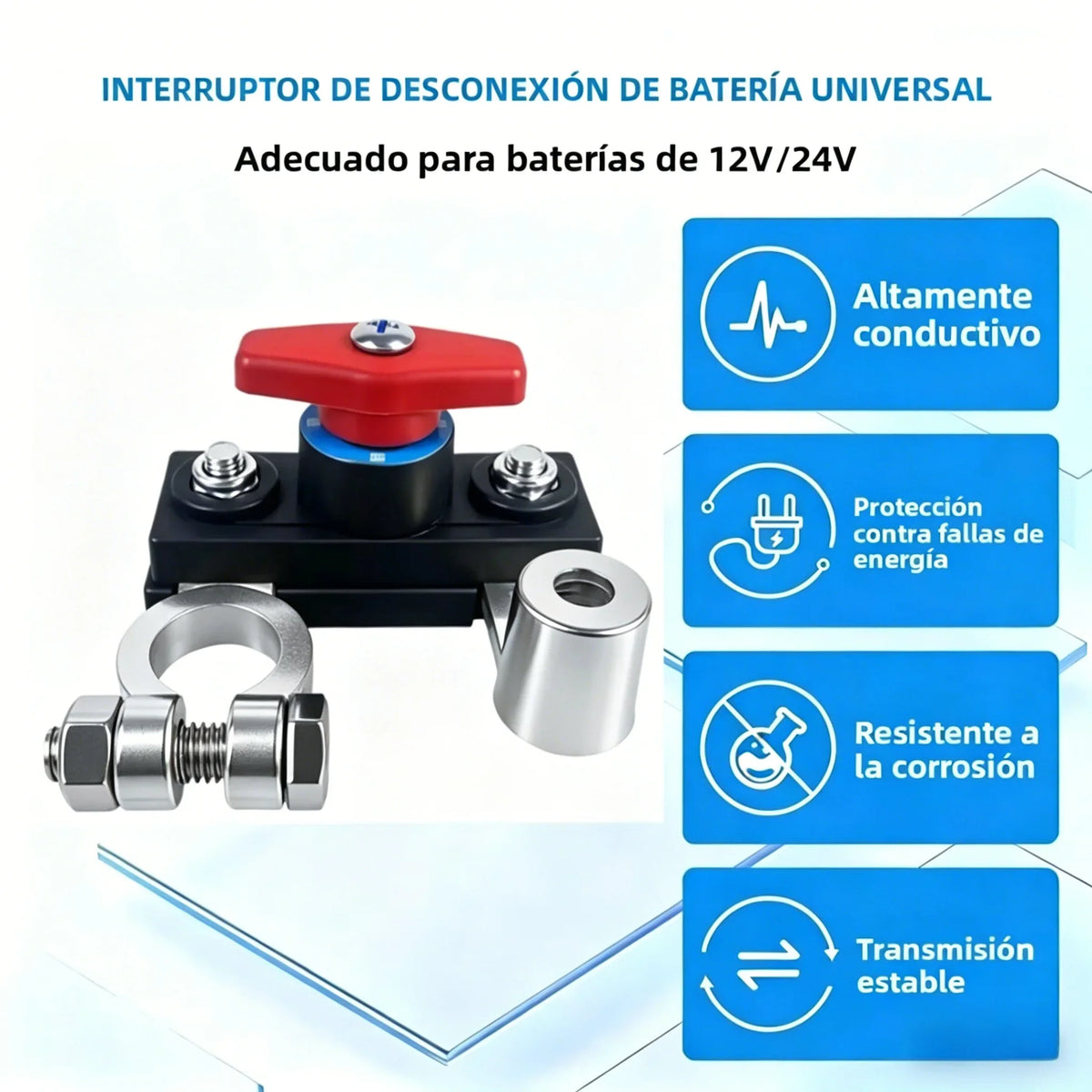 Car Battery Cut Off Switch 12V/24V Disconnect Circuit Breaker