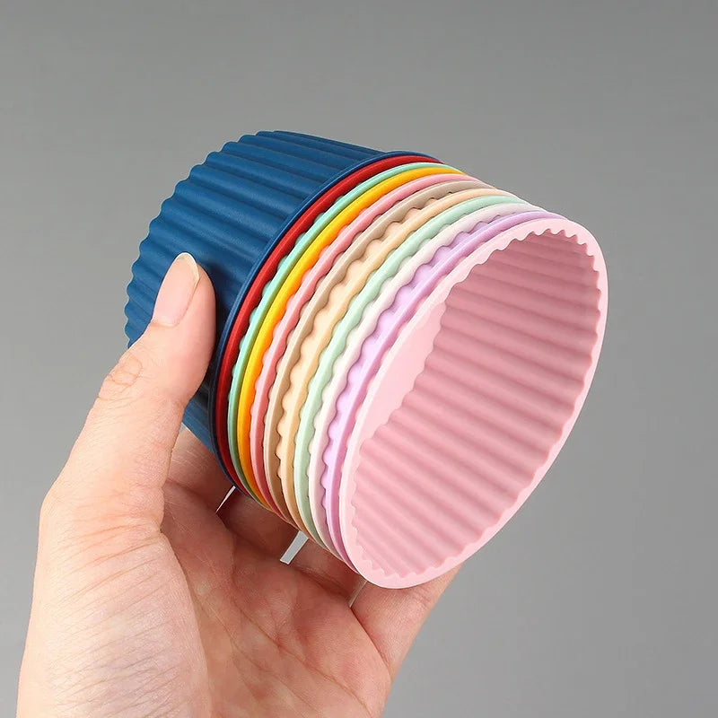 2-Pack Food Grade Silicone Cupcake Muffin Baking Molds – Non-Stick