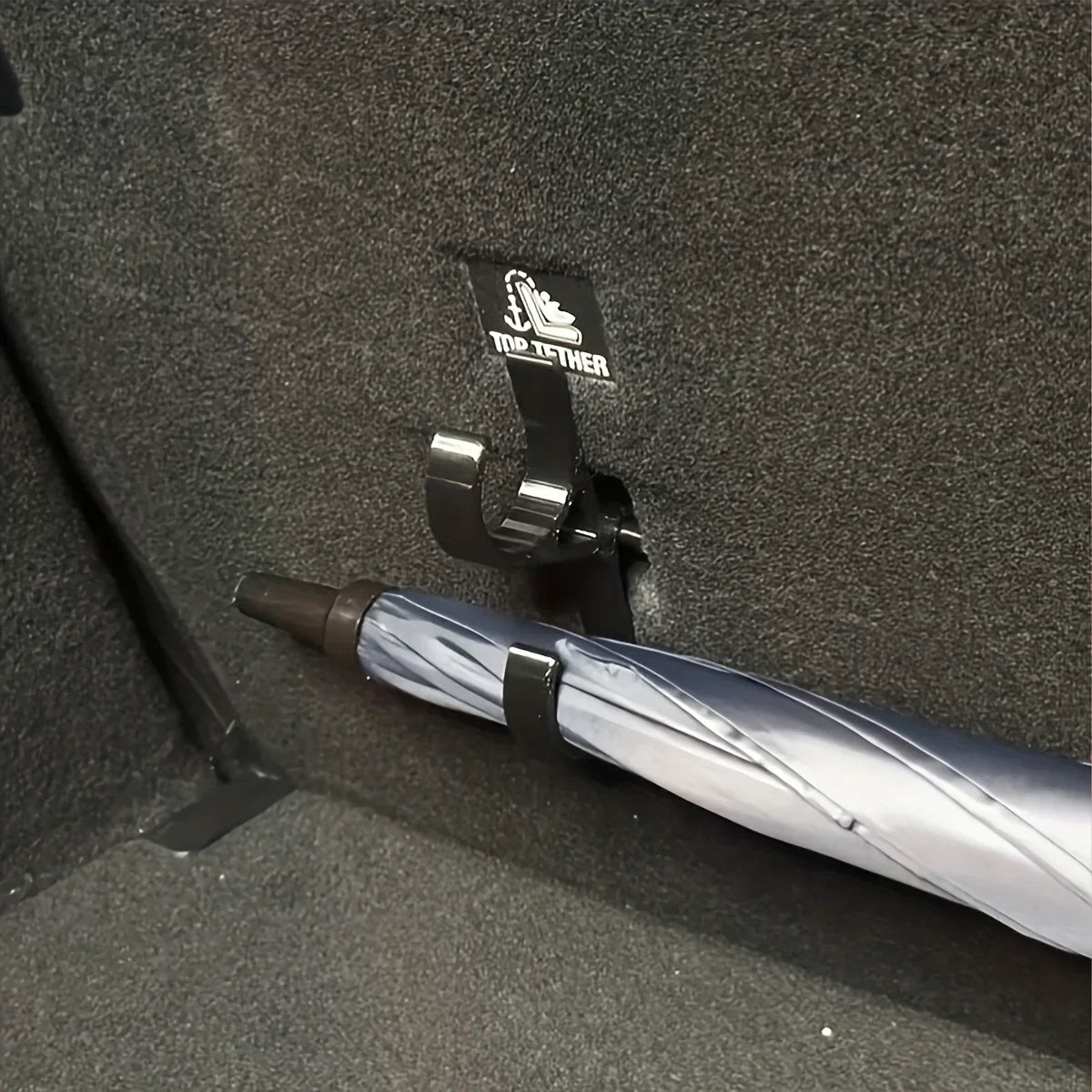 Car Umbrella Hooks – No-Drill Seat Back Trunk Hangers 2-Pack