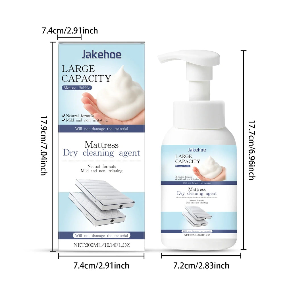 JAKEHOE 300ml Mattress Dry Cleaner | Stain & Odor Remover