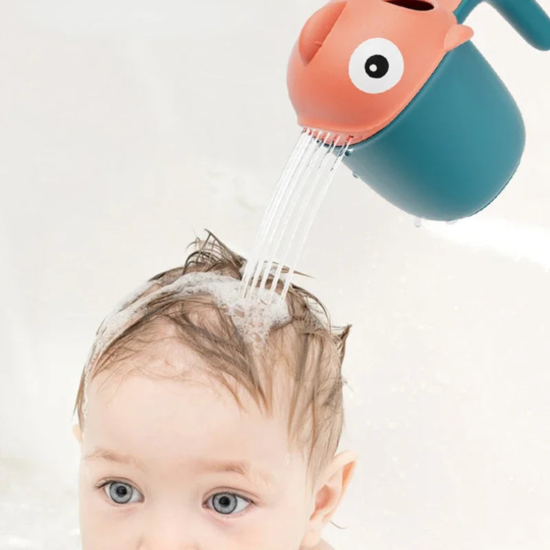Cute Shark Baby Shower Water Scoop Kids Head Rinse Cup Cartoon