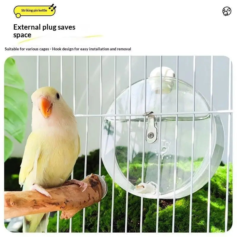 Space Capsule Automatic Bird Water Feeder | Needle Dispenser