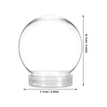 Snow Accessories Transparent DIY Water Globe Craft Making Christmas