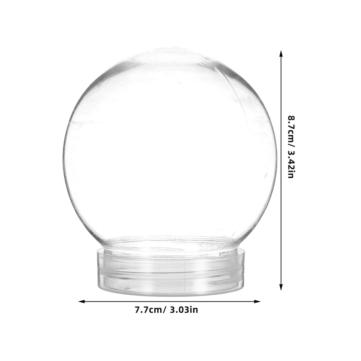 Snow Accessories Transparent DIY Water Globe Craft Making Christmas