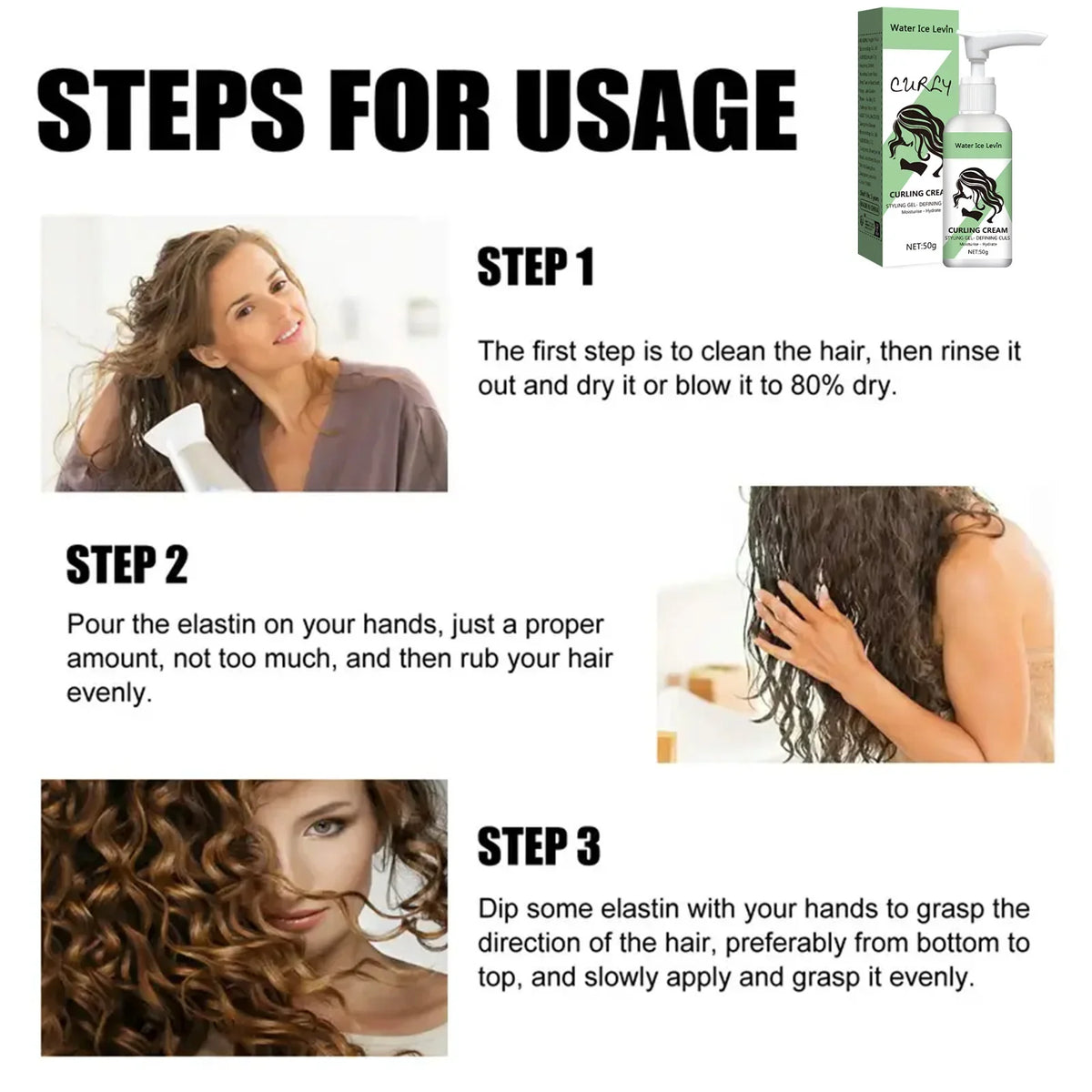Curly Hair Cream – Keratin & Biotin Curl Enhancer for All Types