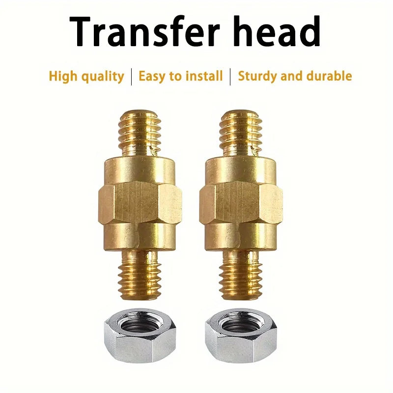 Heavy-duty Brass Battery Terminal Connectors 3 8-16 Threaded Seamless