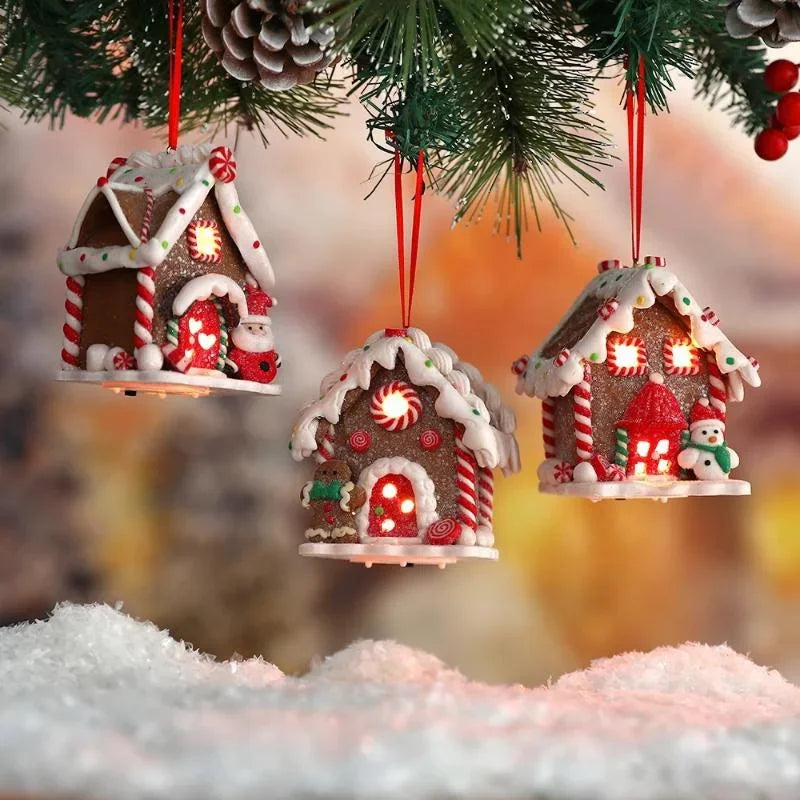 Christmas Gingerbread House Ornament – Xmas Tree Pendant