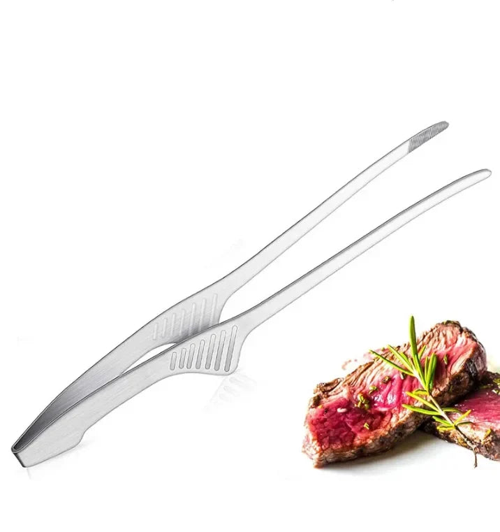 Stainless Steel BBQ Tongs – Non-Slip Cooking & Serving Tongs