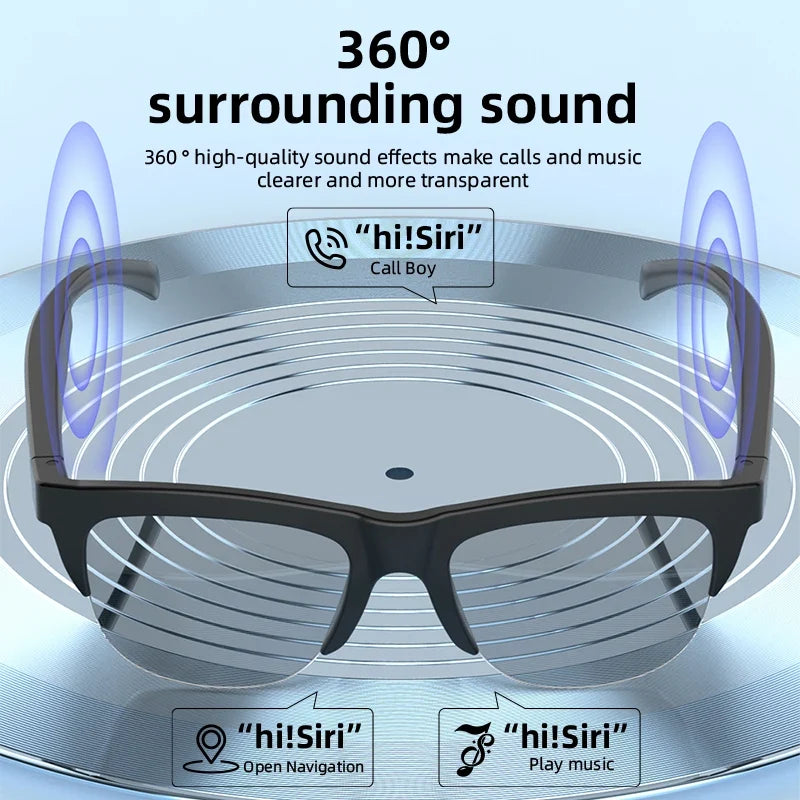 Smart Glasses Photochromic Bluetooth Wireless Hands-free
