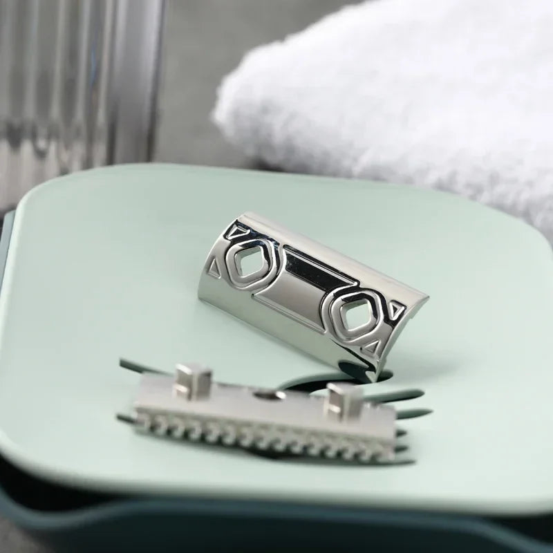 2026 Arrival YAQI Harlequin 316 Stainless Steel Polished Safety Razor