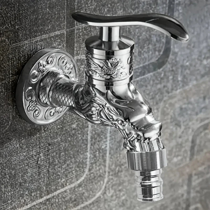 Golden Dragon Wall-Mounted Cold Water Faucet | Vintage Style