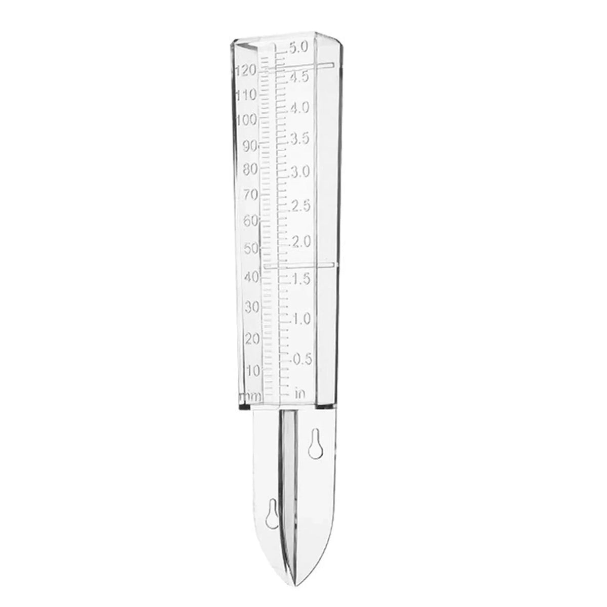 Clear Plastic Rain Gauge – Garden & Lawn Rainfall Meter