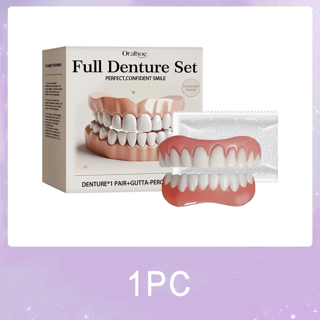 Silicone Denture Reliner Set – Upper & Lower Custom Fit Kit