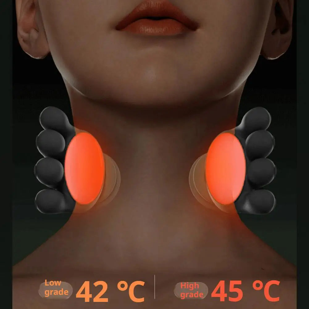 Portable Wireless Neck Shoulder Massager – 4D Shiatsu Heat
