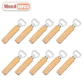 10-Pack Wooden Beer Bottle Openers – Bar, Kitchen & Party