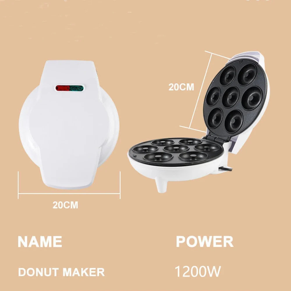 BALASHOV 7-Hole Mini Donut Maker – Non-Stick Doughnut Machine