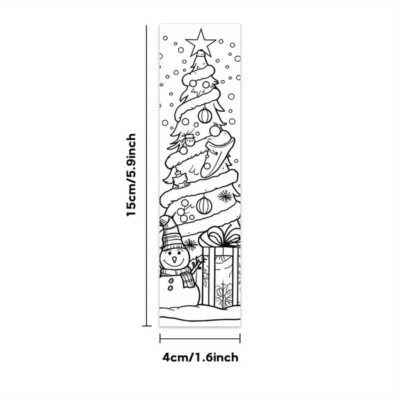 Christmas Coloring Bookmarks – Festive DIY Art Page Markers