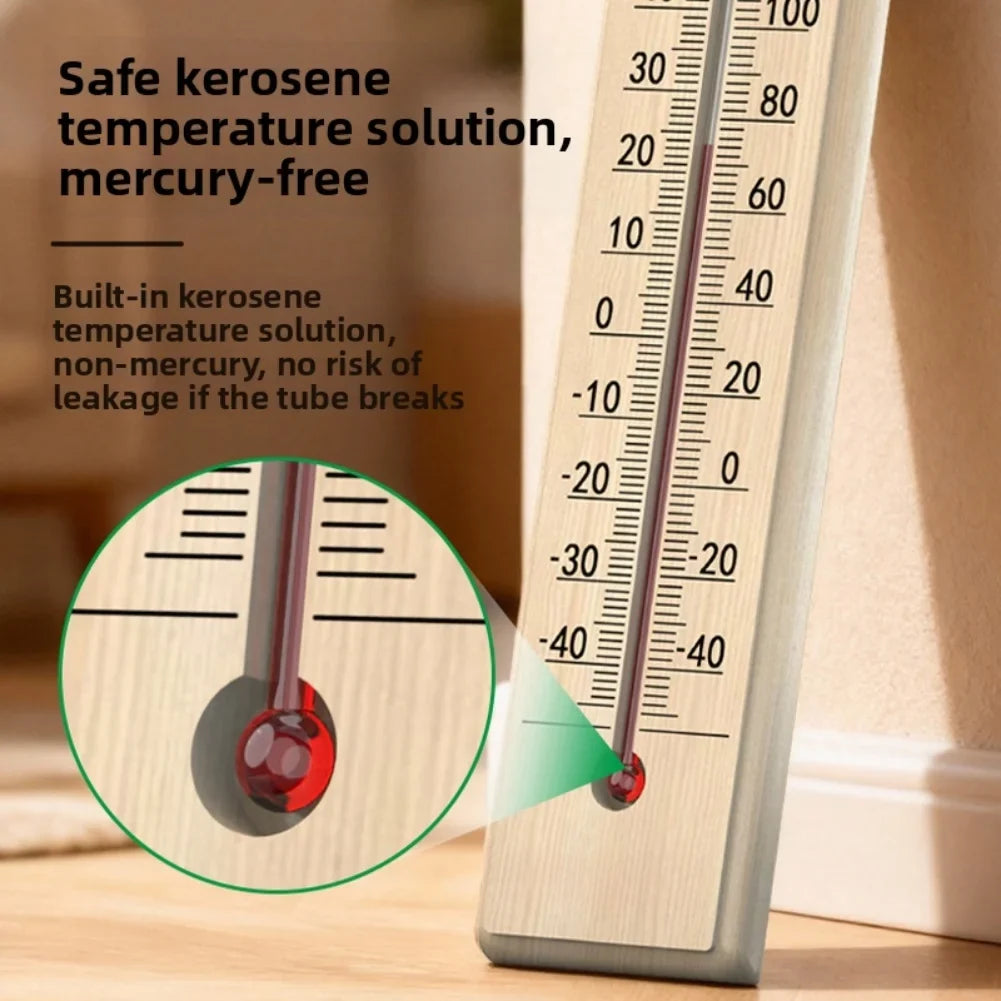 Wooden Indoor Outdoor Thermometer | Garden, Patio & Greenhouse